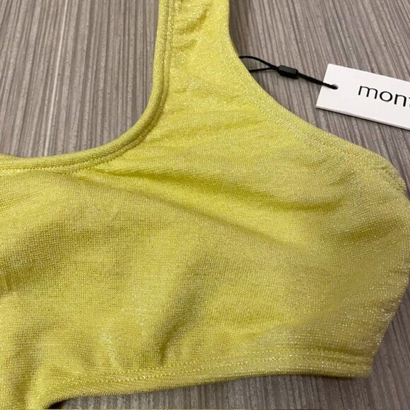 NWT Montce Sparkle Ky One Piece Swimsuit XL Limon Cutout - Picture 6 of 15